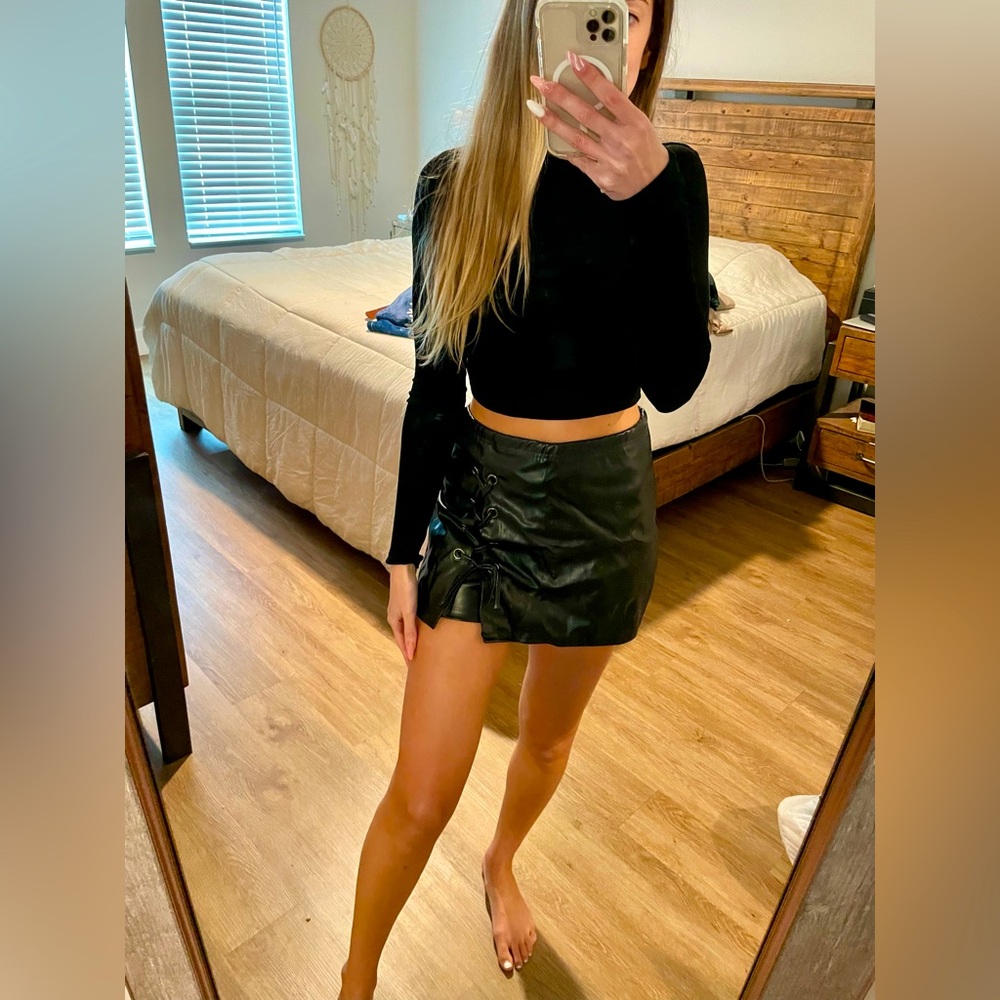 Black Mini Skort - image 1
